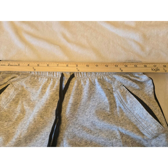 Victoria's Secret PINK Gray Sweatpants Black Stripe Size Small - Picture 7 of 8